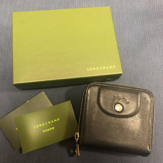 ロンシャン(LONGCHAMP)の【値引き】Longchamp ブラック財布【美品】(財布)