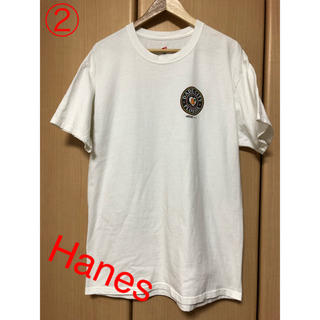 ヘインズ(Hanes)のHanes ヘインズ Tシャツ size L ホワイト プリント ヴィンテージ(Tシャツ/カットソー(半袖/袖なし))