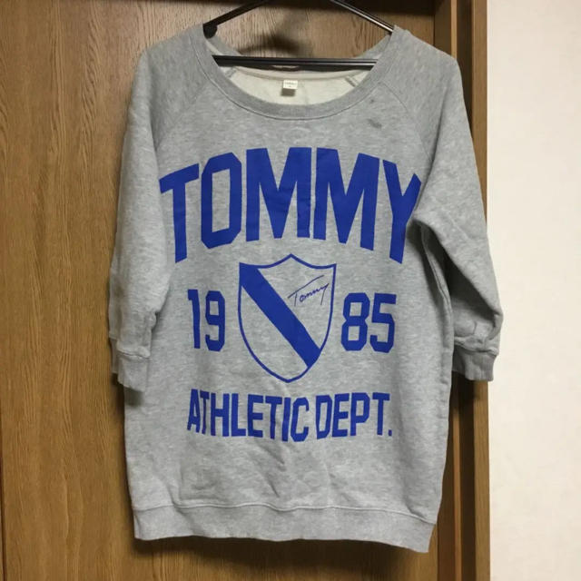 TOMMY(トミー)のTOMMY☆七分袖トレーナー トミー レディース Mサイズ グレー  レディースのトップス(ニット/セーター)の商品写真