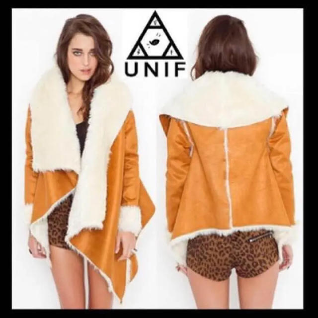 UNIF(ユニフ)のUNIF フェイクファー ボア ムートン コート  mirror9 レディースのジャケット/アウター(毛皮/ファーコート)の商品写真