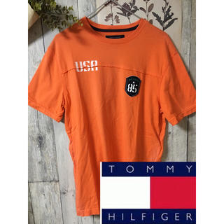 トミーヒルフィガー(TOMMY HILFIGER)のTOMMY HILFIGER トミーヒルフィガー  Tシャツ オレンジ 難あり(Tシャツ/カットソー(半袖/袖なし))
