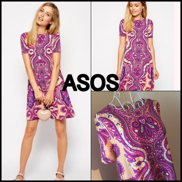 asos(エイソス)の送料込✈️大人気‼️ASOS💯新品✨ レディースのワンピース(ひざ丈ワンピース)の商品写真