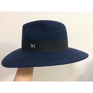 メゾンミッシェル(Maison Michel)のメゾンミッシェル ハット 帽子 ネイビー M(ハット)