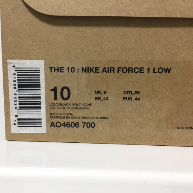 高品質HOT NIKE - NIKE AIR FORCE 1 LOW THE 10 Off-Whiteの通販 by shavazoのお店｜ナイキならラクマ 特価正規品