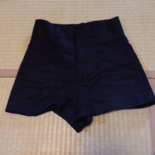 ザラ(ZARA)のZARAネイビーハイウエストショーパン(ショートパンツ)