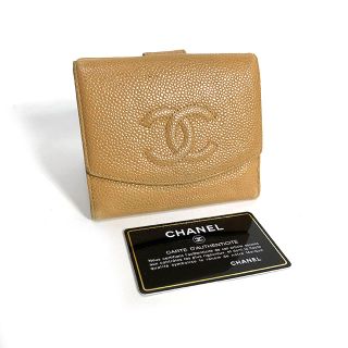 シャネル(CHANEL)のシャネル  折財布 キャビアスキン  ココマーク  (財布)