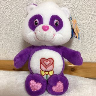 ケアベア(CareBears)の【新品】ケアベア 紫 ぬいぐるみ(キャラクターグッズ)