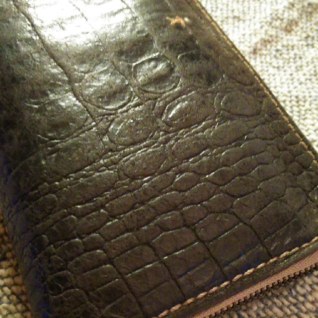 HENRY BEGUELIN(エンリーべグリン)のエンリーベグリン クロコ型押し ラウンドジップ ファスナー長財布 レディースのファッション小物(財布)の商品写真