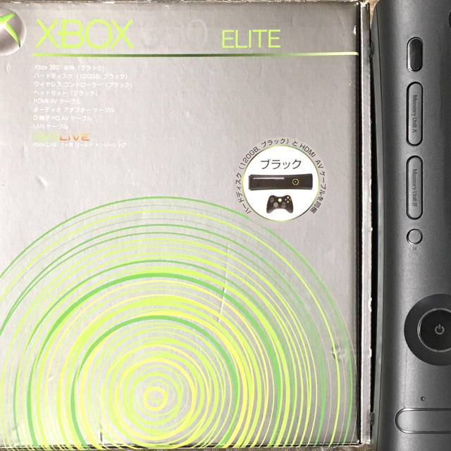 Xbox360(エックスボックス360)のXBOX360 ELITE 120GB エンタメ/ホビーのゲームソフト/ゲーム機本体(家庭用ゲーム機本体)の商品写真