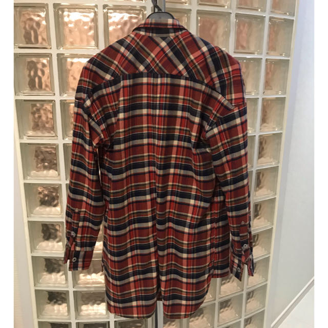 FEAR OF GOD FLANNEL SHIRT ORANGE SIZE S