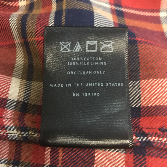 FEAR OF GOD FLANNEL SHIRT ORANGE SIZE S