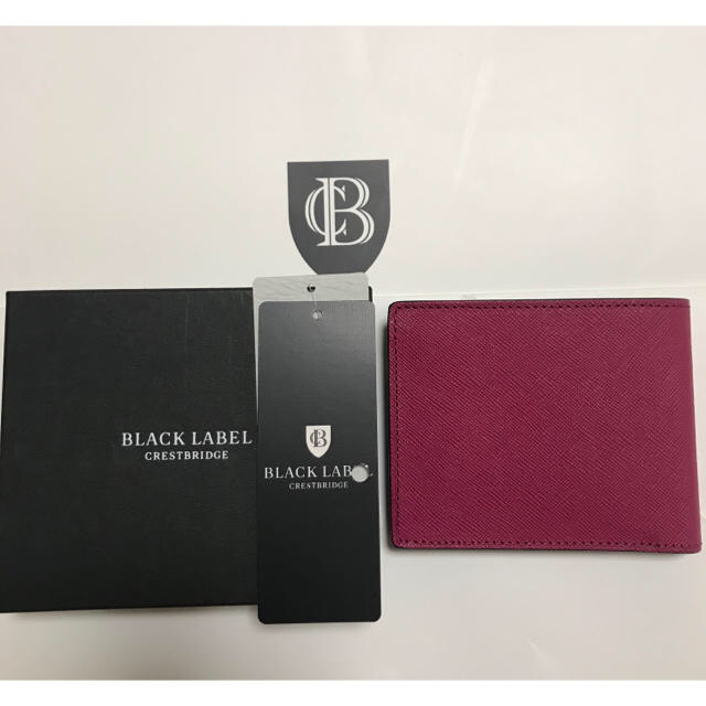 BURBERRY BLACK LABEL(バーバリーブラックレーベル)の新品 ブラックレーベル クレストブリッジ 二つ折り財布  メンズのファッション小物(折り財布)の商品写真