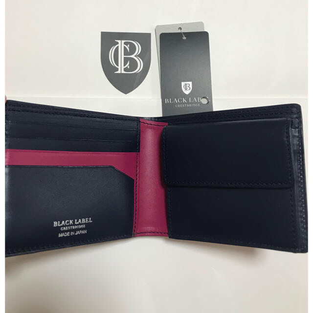 BURBERRY BLACK LABEL(バーバリーブラックレーベル)の新品 ブラックレーベル クレストブリッジ 二つ折り財布  メンズのファッション小物(折り財布)の商品写真