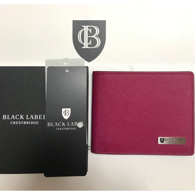 BURBERRY BLACK LABEL(バーバリーブラックレーベル)の新品 ブラックレーベル クレストブリッジ 二つ折り財布  メンズのファッション小物(折り財布)の商品写真