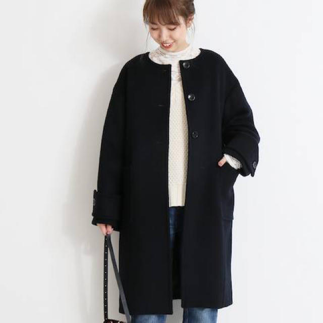 【新品タグ付】2018A/W Spick & Spanビーバークルーネックコート