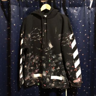 正規 オフ ホワイト ギャラクシー パーカー OFF WHITE GALAXY