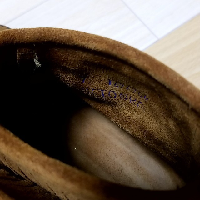 Minnetonka(ミネトンカ)のMINNETONKAミネトンカ　ショートブーツ　1段フリンジ　茶色 レディースの靴/シューズ(ブーツ)の商品写真