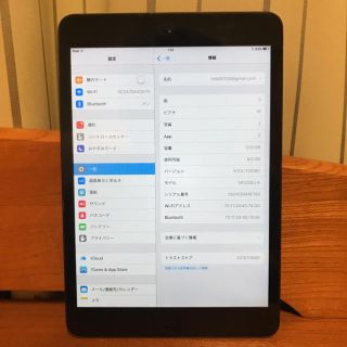 アイパッド(iPad)のiPad mini セルラーモデル 16GB ブラック MD528J/A(タブレット)