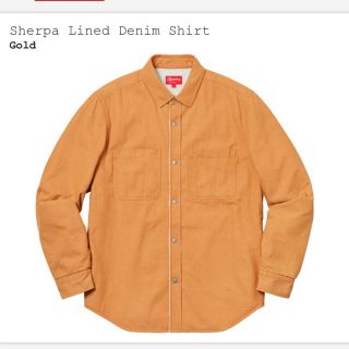 シュプリーム(Supreme)のsupreme denim シャツ デニム Sサイズ ゴールド gold(シャツ)