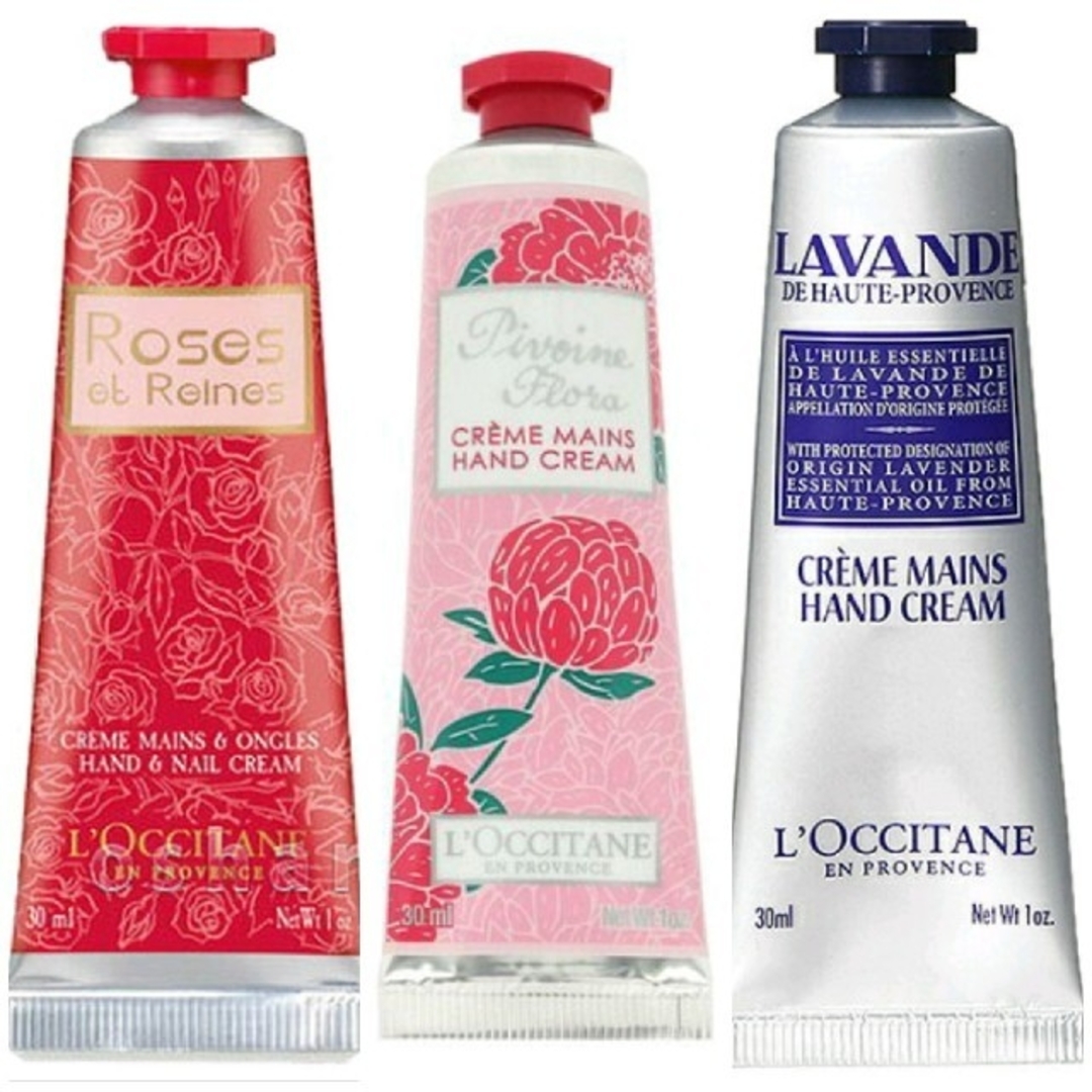 L'OCCITANE(ロクシタン)の最終値下げ【未使用品】L'OCCITANE ハンドクリーム 30ml 3本セット コスメ/美容のボディケア(ハンドクリーム)の商品写真