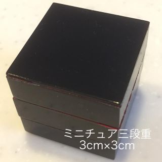 ミニチュア 重箱 仕切り付き ハンドメイド(ミニチュア)