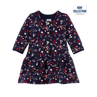 プチバトー(PETIT BATEAU)の新作 24m プチバトー チュビックプリントワンピース(ワンピース)