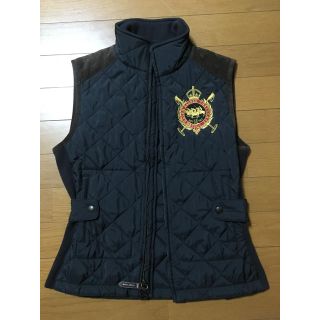 ラルフローレン(Ralph Lauren)のラルフローレンスポートレディースキルティングベストs160黒茶ブラックポロ(ベスト/ジレ)