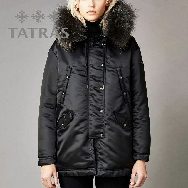 早い者勝ちTATRAS タトラス ミリタリーファーフードダウン 新品