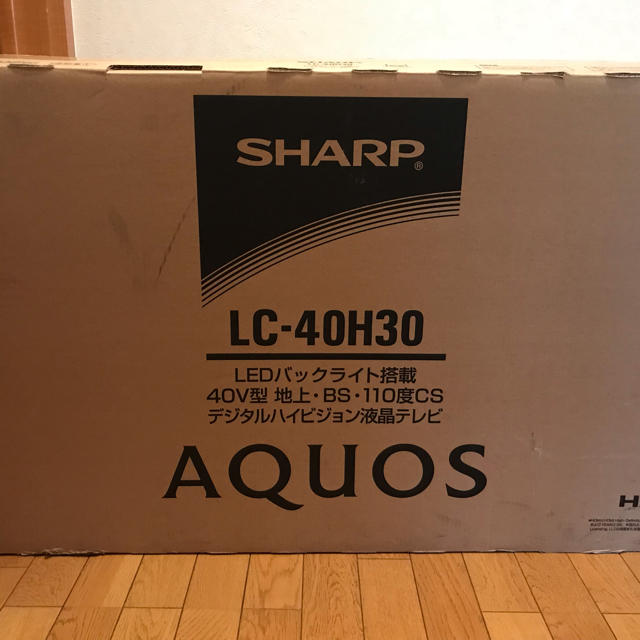 SHARP(シャープ)の［新品未使用品］SHARP AQUOS 液晶テレビ 40型 スマホ/家電/カメラのテレビ/映像機器(テレビ)の商品写真