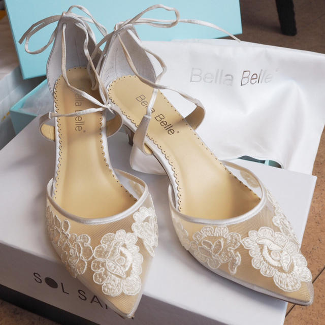 Bella Belle レースアップ ウェディングシューズ ベラベレシューズ レディースの靴/シューズ(ハイヒール/パンプス)の商品写真