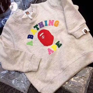 アベイシングエイプ(A BATHING APE)の【１１０】 BAPE KIDS COLLEGE CREWNECK★(ジャケット/上着)