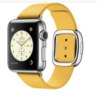 アップルウォッチ(Apple Watch)の妃己様専用 新品 AppleWatchモダンバックル マリーゴールド S 38㎜(その他)