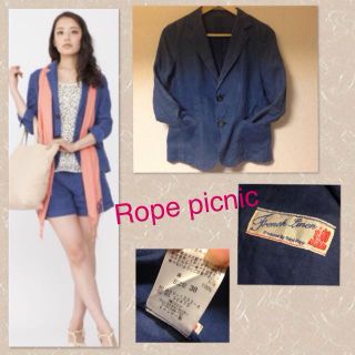 ロペピクニック(Rope' Picnic)の春早割♡着やすいリネンジャケット(テーラードジャケット)