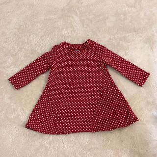 ベビーギャップ(babyGAP)のbaby gap 赤ワンピース 赤ズボンのセット(ワンピース)