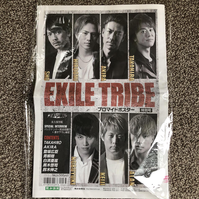 EXILE TRIBE(エグザイル トライブ)のEXILE TRIBE プロマイドポスター エンタメ/ホビーのタレントグッズ(ミュージシャン)の商品写真