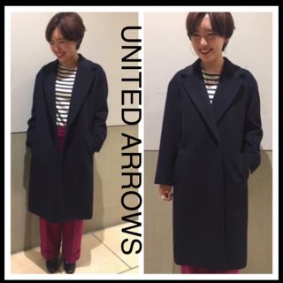 ユナイテッドアローズ(UNITED ARROWS)の◆17AW 美品◆ユナイテッドアローズ◆カシミヤ混ウール チェスターコート 34(チェスターコート)