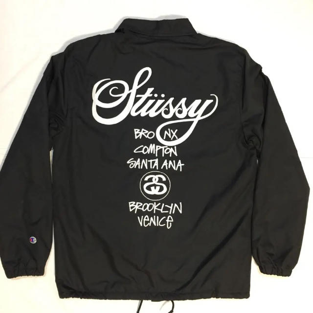 STUSSY(ステューシー)の☆激レア！ステューシー×チャンピオン コラボ ワールドツアー コーチジャケット☆ メンズのジャケット/アウター(ナイロンジャケット)の商品写真