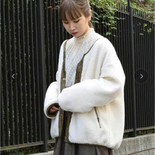 ダブルクローゼット(w closet)のw closet ボア×ひょうたん キルティングブルゾン(ブルゾン)