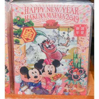 ディズニー(Disney)の新作♡ ポストカードホルダー お正月 ディズニーリゾート 2019(キャラクターグッズ)