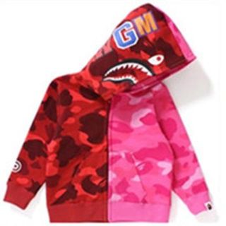 アベイシングエイプ(A BATHING APE)の【１３０】 KIDS COLOR CAMO SHARK ZIP HOODIE ★(ジャケット/上着)