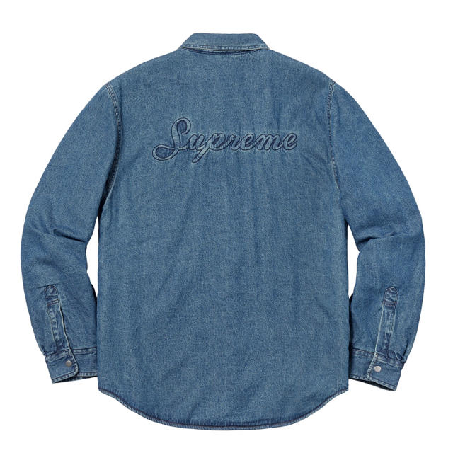Supreme Sherpa Lined Denim Shirt  Blue