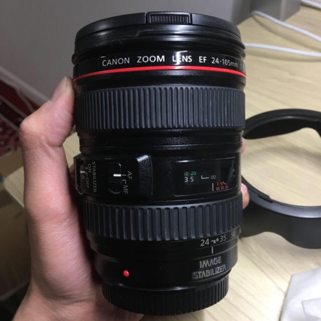 Canon(キヤノン)のcanon 標準ズームレンズ  EF 24-105mm f4 L IS USM  スマホ/家電/カメラのカメラ(レンズ(ズーム))の商品写真