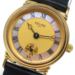 セリーヌ(celine)のセリーヌ 値引き可 CELINE クォーツ 電池交換済 動作品 美品 正規品(腕時計)