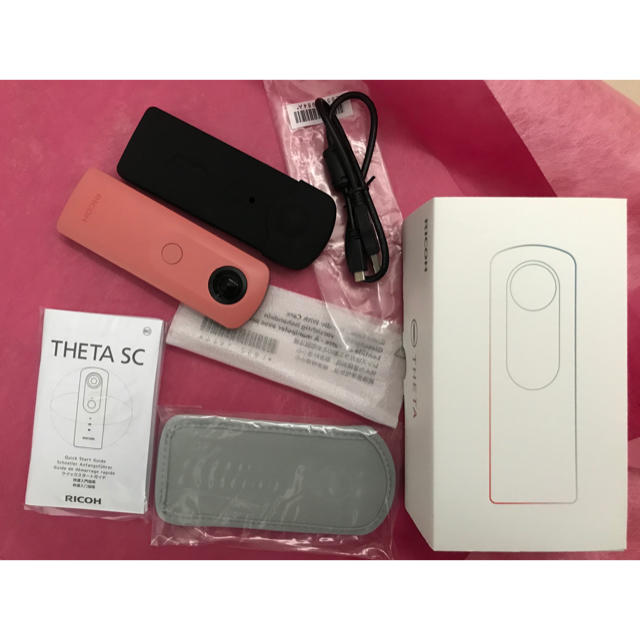 RICOH360度カメラ RICOH THETA SC (ピンク) 全天球カメラ-