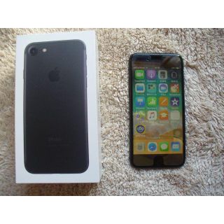 Iphone7 ブラック １２８ＧＢ SIMフリー　中古美品 値下げしました(スマートフォン本体)