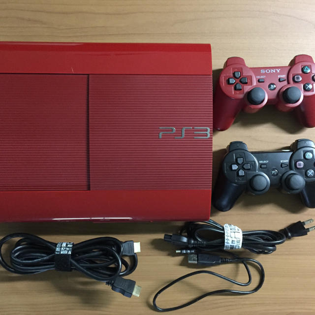 【完動品】PlayStation3 本体　赤　250GB HDMIのおまけ付き！