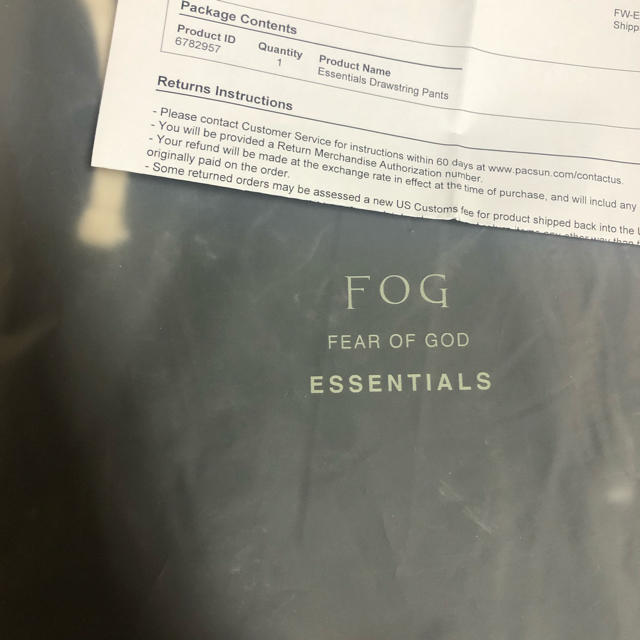 FEAR OF GOD(フィアオブゴッド)のFear Of God FOG Essentials スウェット パンツ メンズのパンツ(その他)の商品写真