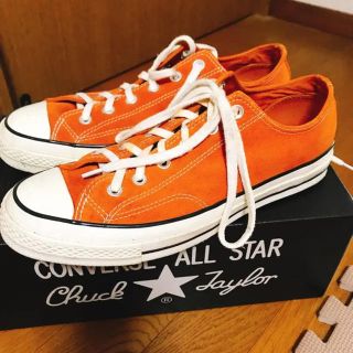 コンバース(CONVERSE)のCT70 ORANGE SEUDE 26.5cm チャックテイラー オレンジ(スニーカー)