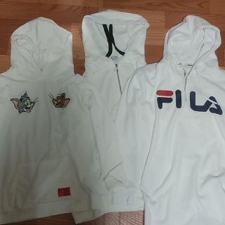 フィラ(FILA)のパーカー　白　3枚セット　レディース(パーカー)