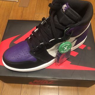 ナイキ(NIKE)の最安値‼️NIKE エアジョーダン1 コートパープル 29.0 jordan1 (スニーカー)